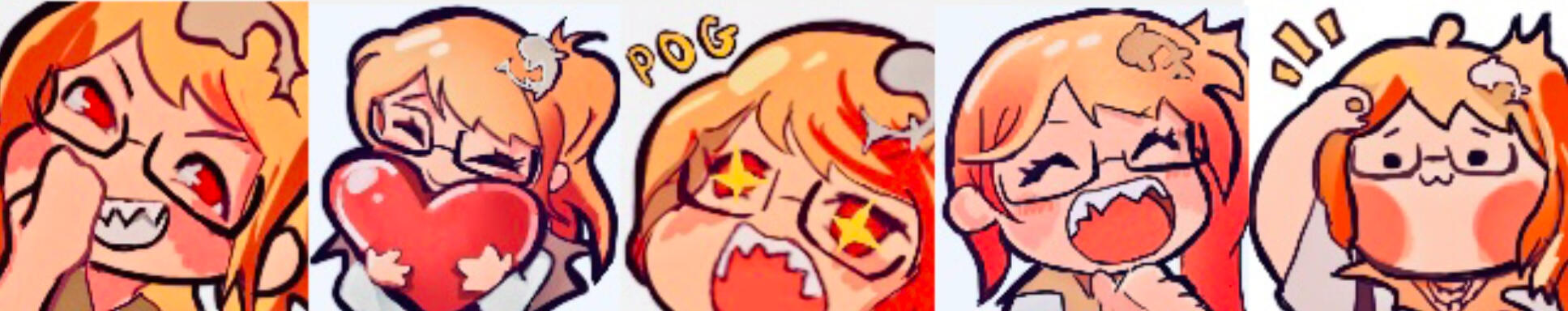 Mako-same VTuber emotes